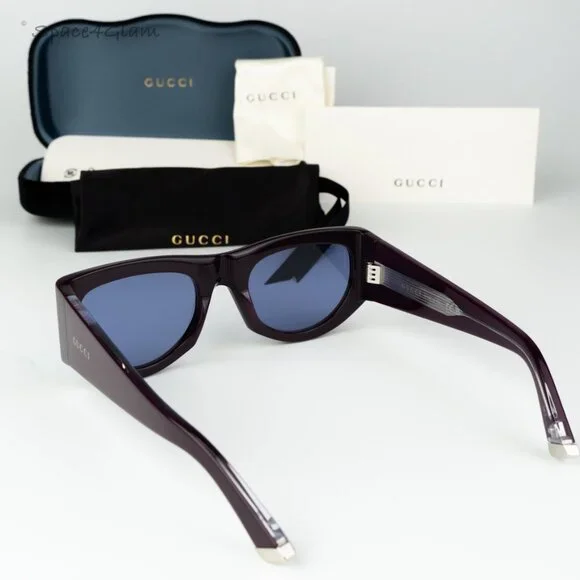 Gucci Women Sunglasses Violet Rectangular GG1917S 010 BRAND NEW display picture 1